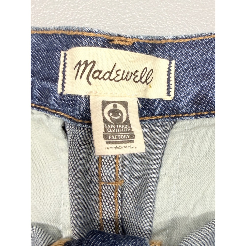 Madewell Relaxed High-Rise Wide Leg Blue Denim Jeans - Picture 3 of 10